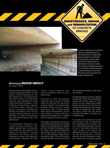 Maintenance, Repair & Rehabilitation of Concrete BridgesâWinter ...