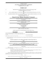 FORM 20-F Royal & Sun Alliance Insurance Group plc