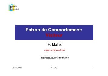 Patron de Comportement: Visiteur