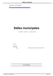 Salles municipales - La ville d'Harfleur