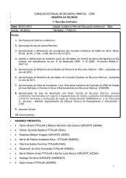 Ata da 1Â° ReuniÃ£o OrdinÃ¡ria do CERH dia 05/03/2013 - Instituto ...