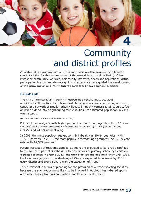 Sports Facility Development Plan (10 years) - Brimbank City Council