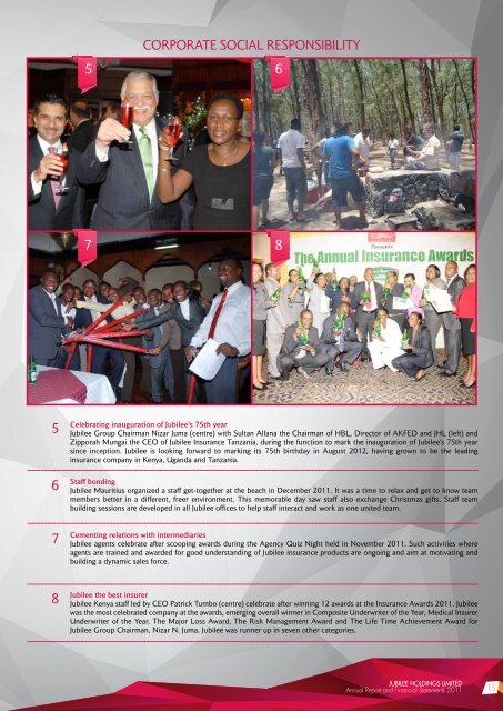 Annual report - front page - Jubilee Insurance