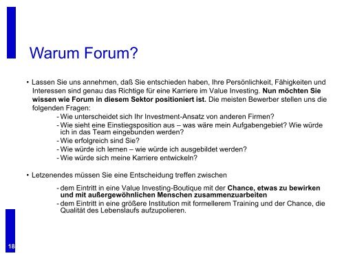 Jobs und Karriere im Value Investing bei der Forum Family Office ...