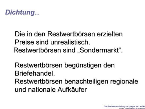 Rechtsprechung Restwert - Zak