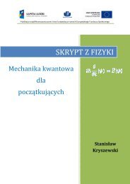 SKRYPT Z FIZYKI - Instytut Informatyki UG - Uniwersytet GdaÅski