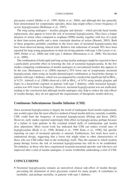 Hypoglycaemia in Clinical Diabetes