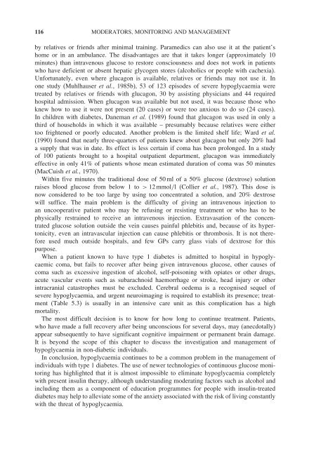 Hypoglycaemia in Clinical Diabetes