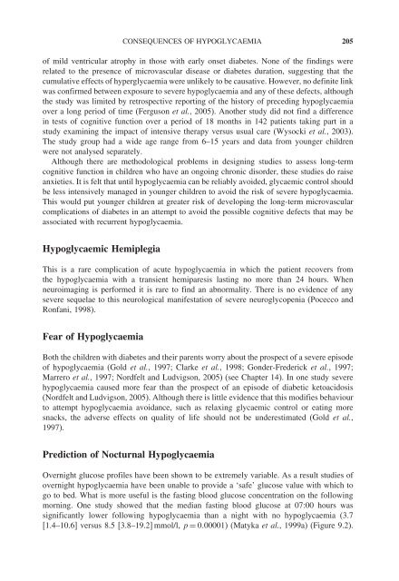 Hypoglycaemia in Clinical Diabetes