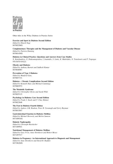 Hypoglycaemia in Clinical Diabetes