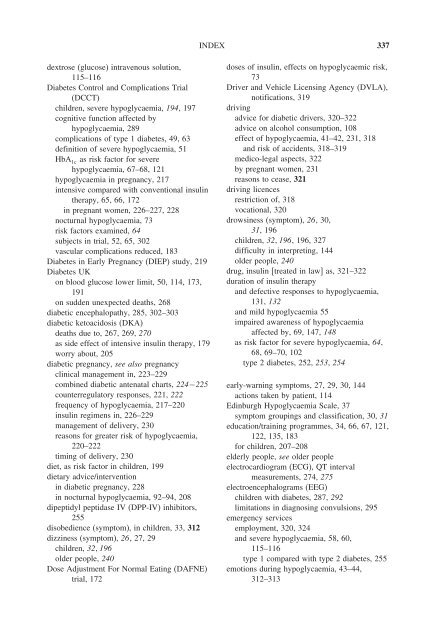 Hypoglycaemia in Clinical Diabetes