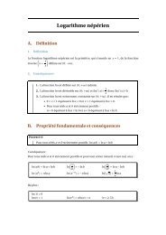 Logarithme népérien - Free