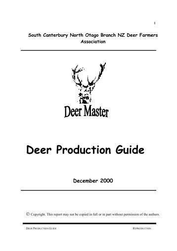 Deer Master Manual.pdf - Deer Industry New Zealand