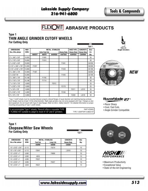 Flexovit - Lakeside Supply Company