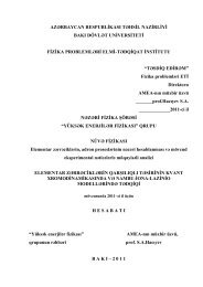 azÉrbaycan respublikası tÉhsil nazirliyi bakı dövlÉt universiteti fizika ...