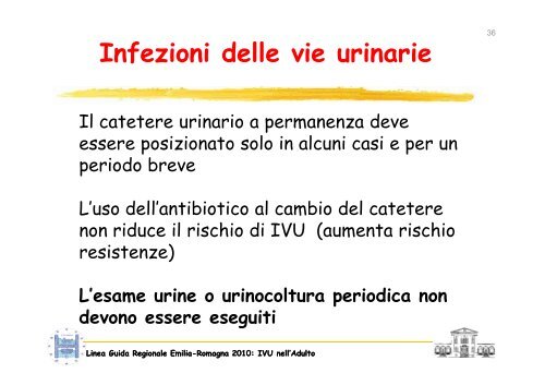 11) Prevenzione delle infezioni del sito chirurgico e delle vie urinarie 1