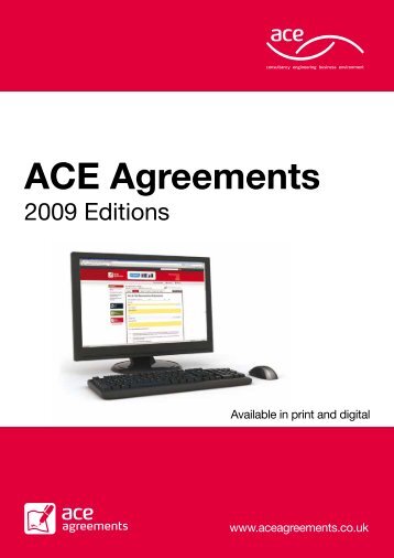 ACE Agreements - Association for Consultancy and Engineering