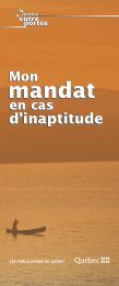 Mon mandat en cas d'inaptitude. - Le Curateur public du QuÃ©bec