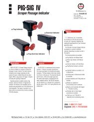 PIG-SIGÂ® IV Passage Indicator - T.D. Williamson, Inc.