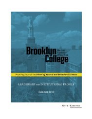 Brooklyn College - Witt/Kieffer