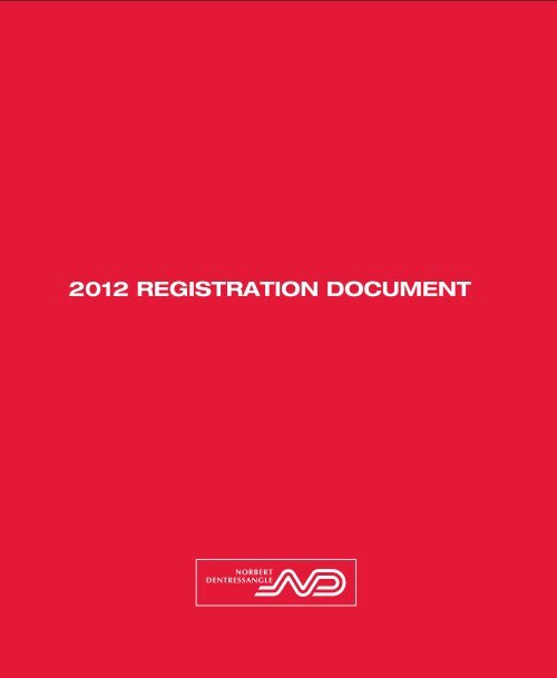 2012 REGISTRATION DOCUMENT - Norbert Dentressangle