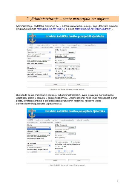 2. Administriranje - Fsb