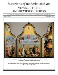Newsletter Historians Of Netherlandish Art 