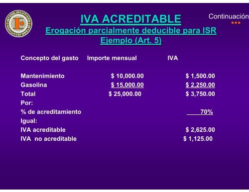 anÃ¡lisis teÃ³rico y aplicaciÃ³n prÃ¡ctica de la ley del iva - Interejecutivos