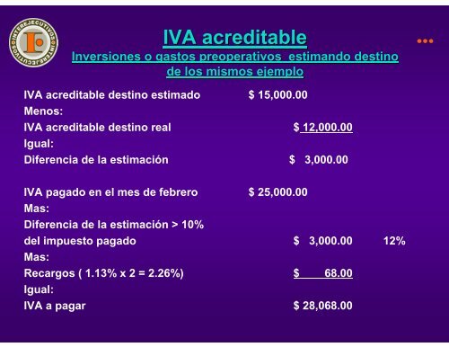 anÃ¡lisis teÃ³rico y aplicaciÃ³n prÃ¡ctica de la ley del iva - Interejecutivos