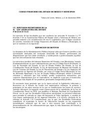 Código Financiero - LVIII Legislatura del Estado de México