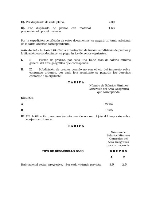 Código Financiero - LVIII Legislatura del Estado de México