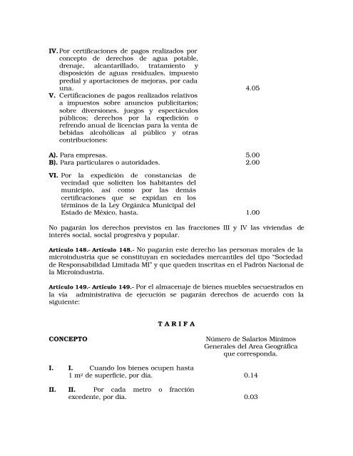 Código Financiero - LVIII Legislatura del Estado de México