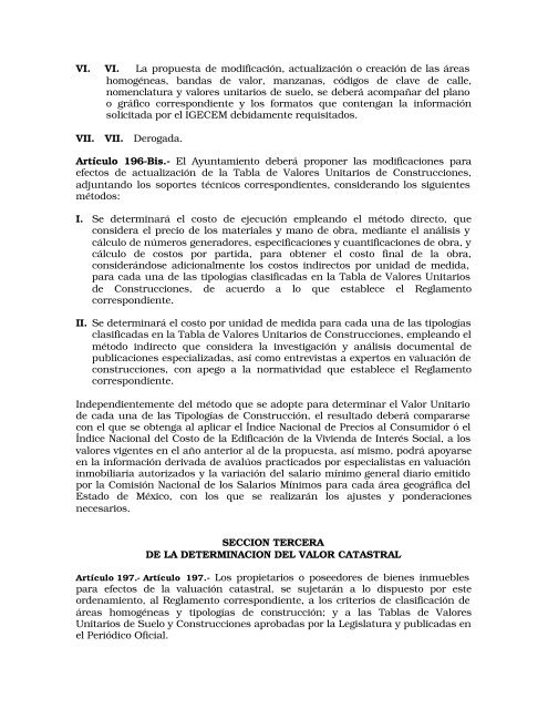 Código Financiero - LVIII Legislatura del Estado de México