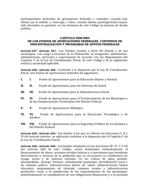 Código Financiero - LVIII Legislatura del Estado de México