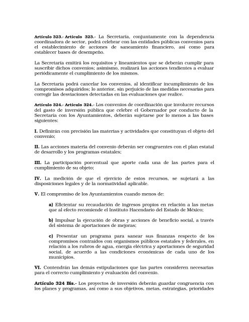 Código Financiero - LVIII Legislatura del Estado de México