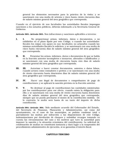 Código Financiero - LVIII Legislatura del Estado de México