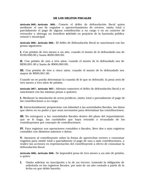 Código Financiero - LVIII Legislatura del Estado de México