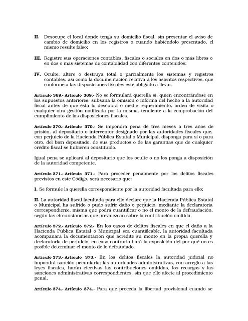 Código Financiero - LVIII Legislatura del Estado de México