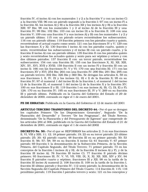 Código Financiero - LVIII Legislatura del Estado de México