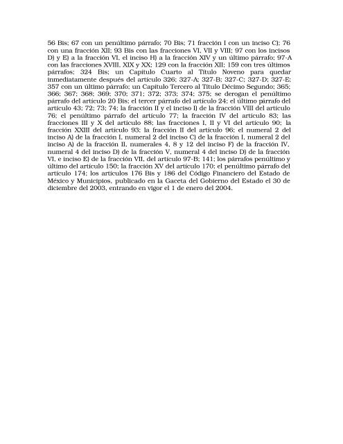 Código Financiero - LVIII Legislatura del Estado de México