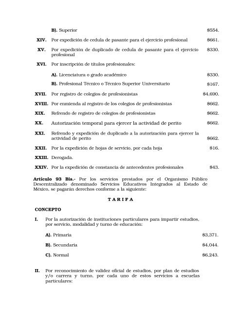 Código Financiero - LVIII Legislatura del Estado de México