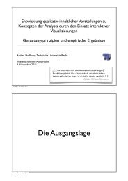 Die Ausgangslage