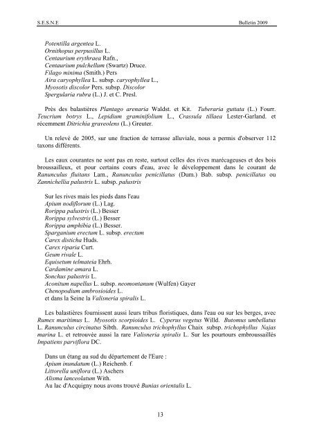 bulletin de la societe d'etude des sciences naturelles d'elbeuf 2009