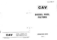 CAV Diesel Fuel Filter