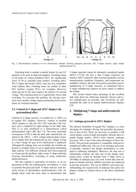 Antiferroelectric liquid crystal displays - ResearchGate