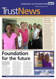 TrustNews - Calderdale and Huddersfield NHS Foundation Trust