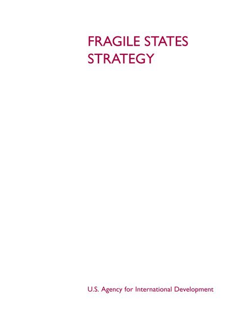 USAID Fragile States Strategy - The Air University