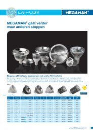 Brochure Megaman Led lampen 2011 (2 mb) - GoedkoperMetLed.nl