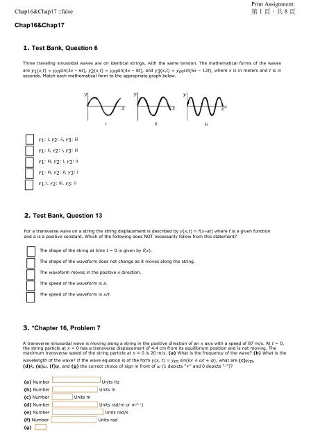 C 1 E I œa 8 E Chap16 Chap17 1 Test Bank Question 6 2