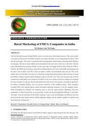 Rural Marketing of FMCG Companies in India - vsrd international ...